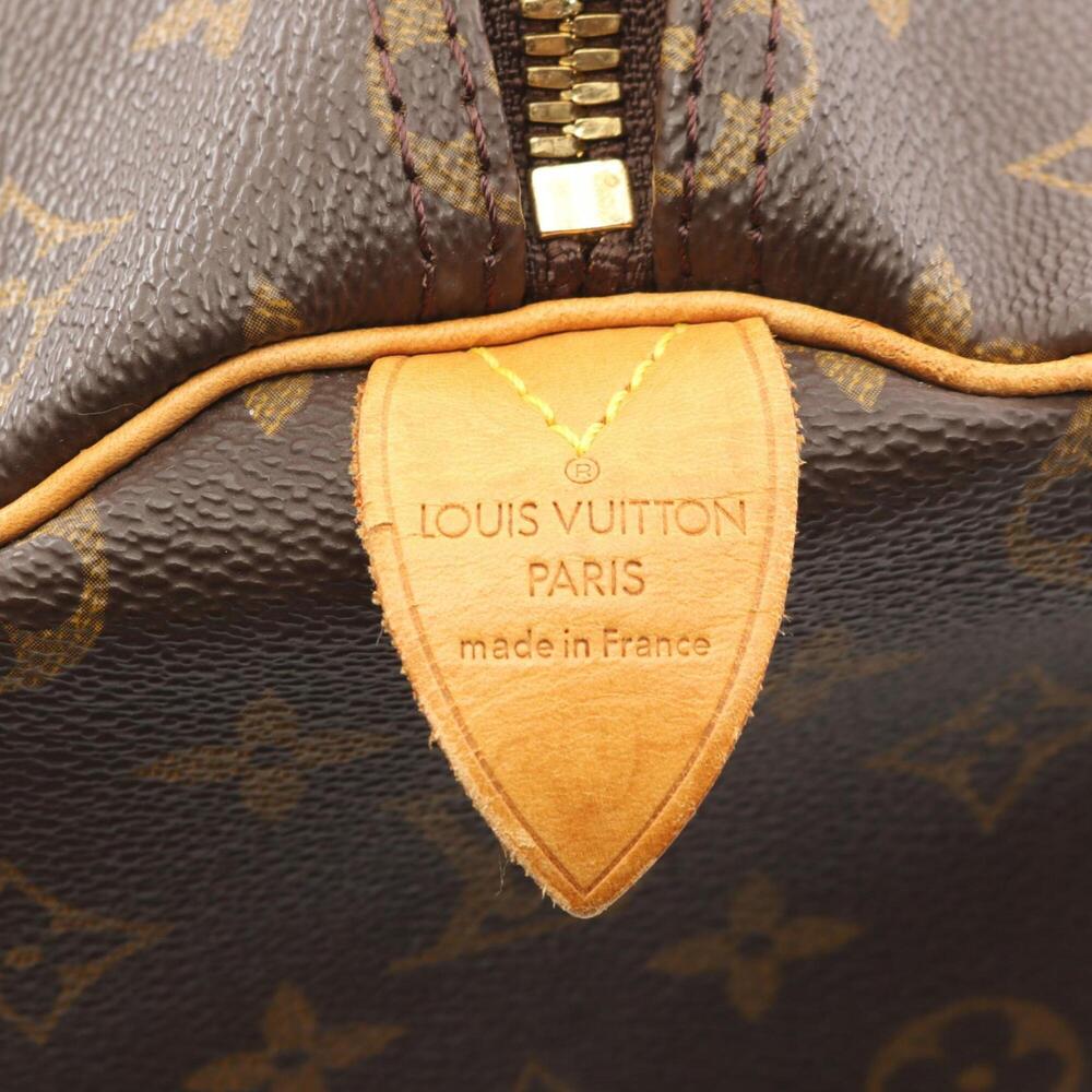 LOUIS VUITTON Brown Monogram Leather Keepall 50 Boston Bag - Picture 4 of 12